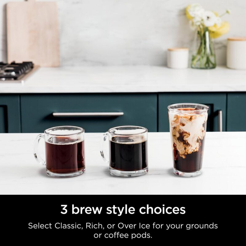 Ninja DualBrew Hot and Iced Coffee Maker, Single-Serve, compatible with K-Cups and 12-Cup Drip Coffee Maker, CFP101 - Image 3