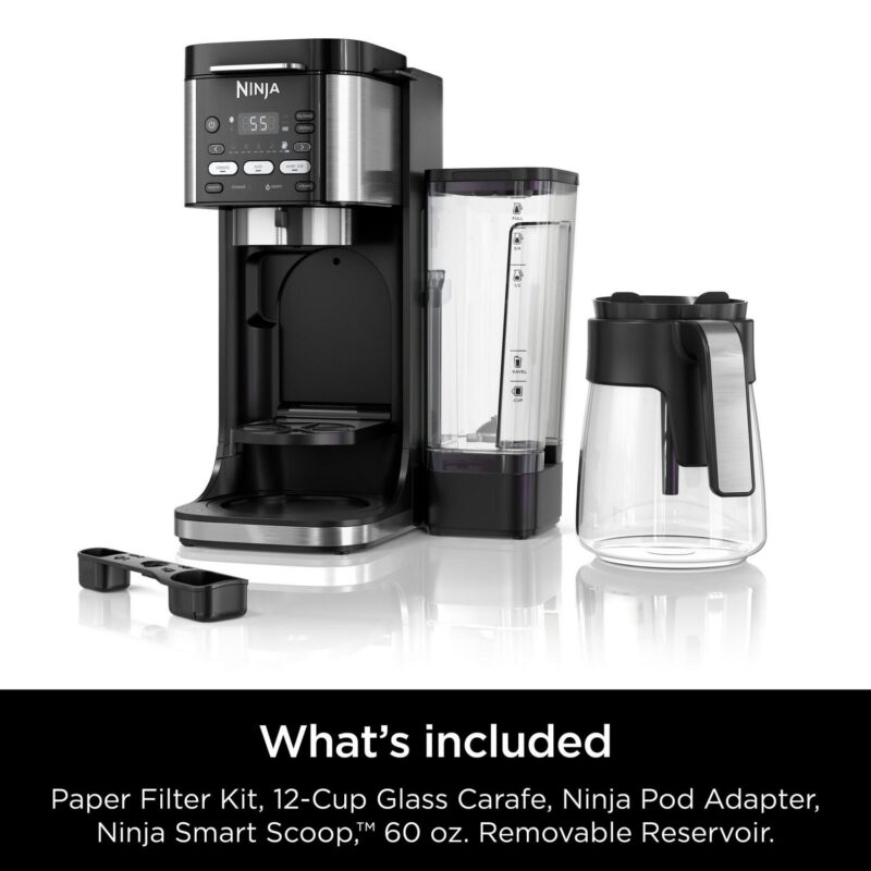 Ninja DualBrew Hot and Iced Coffee Maker, Single-Serve, compatible with K-Cups and 12-Cup Drip Coffee Maker, CFP101 - Image 9