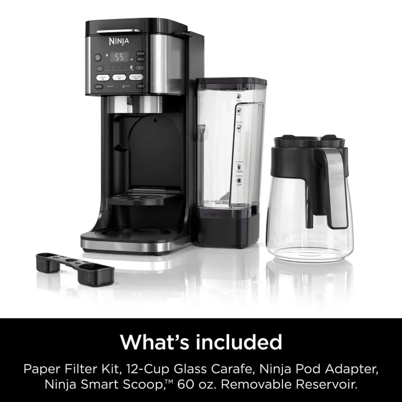 Ninja DualBrew Hot and Iced Coffee Maker, Single-Serve, compatible with K-Cups and 12-Cup Drip Coffee Maker, CFP101 - Image 9