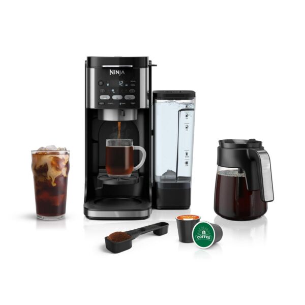 Ninja DualBrew Hot and Iced Coffee Maker, Single-Serve, compatible with K-Cups and 12-Cup Drip Coffee Maker, CFP101