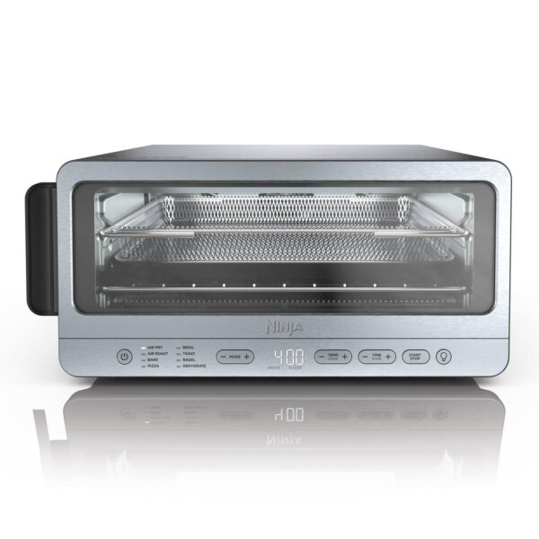 Ninja Flip Toaster Oven and Air Fryer, 8-in-1 Functionality, Flip Up and Away Capability for Storage Space, SP151