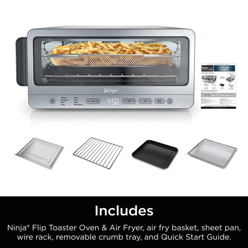 Ninja Flip Toaster Oven and Air Fryer, 8-in-1 Functionality, Flip Up and Away Capability for Storage Space, SP151 - Image 11