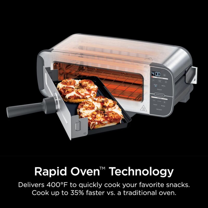 Ninja Foodi 2-in-1 Flip Toaster and Compact Toaster Oven - Image 4