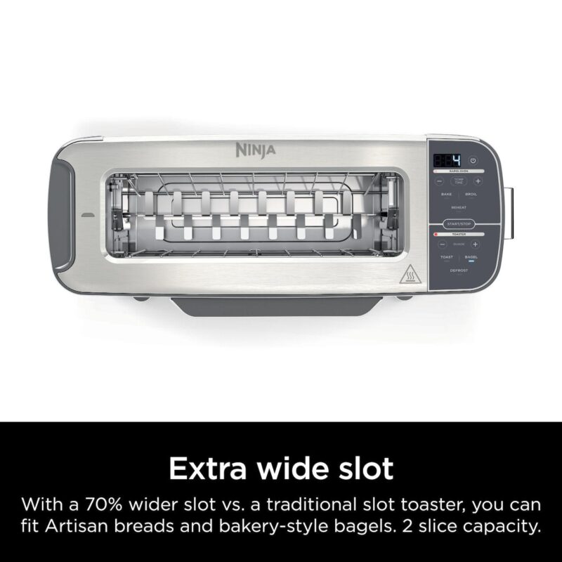 Ninja Foodi 2-in-1 Flip Toaster and Compact Toaster Oven - Image 5