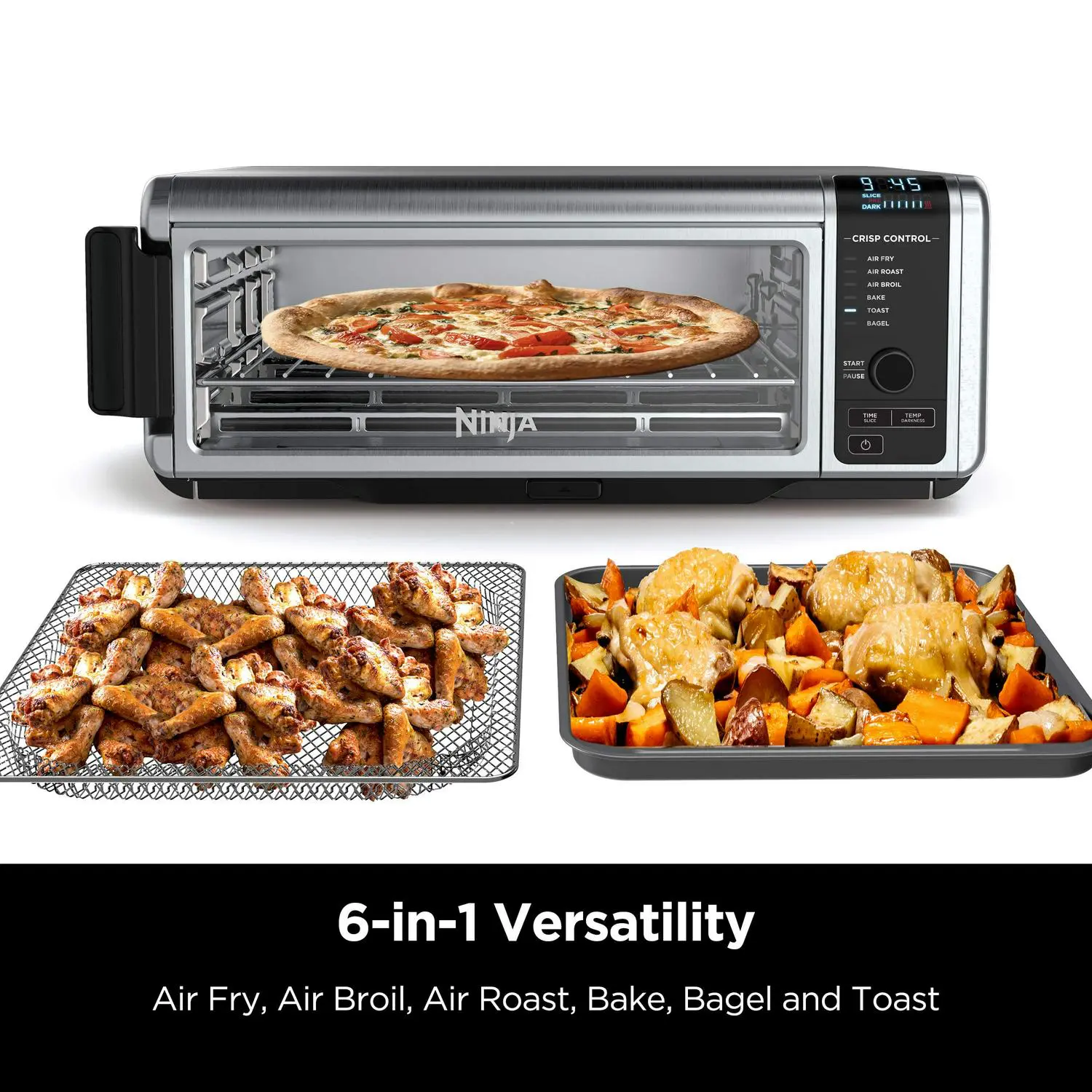 Ninja Foodi 6-in-1 Digital Air Fry, Large Toaster Oven, Flip-Away, SP080 3 Ninja Foodi 6-in-1 Digital Air Fry, Large Toaster Oven, Flip-Away, SP080 - Image 3