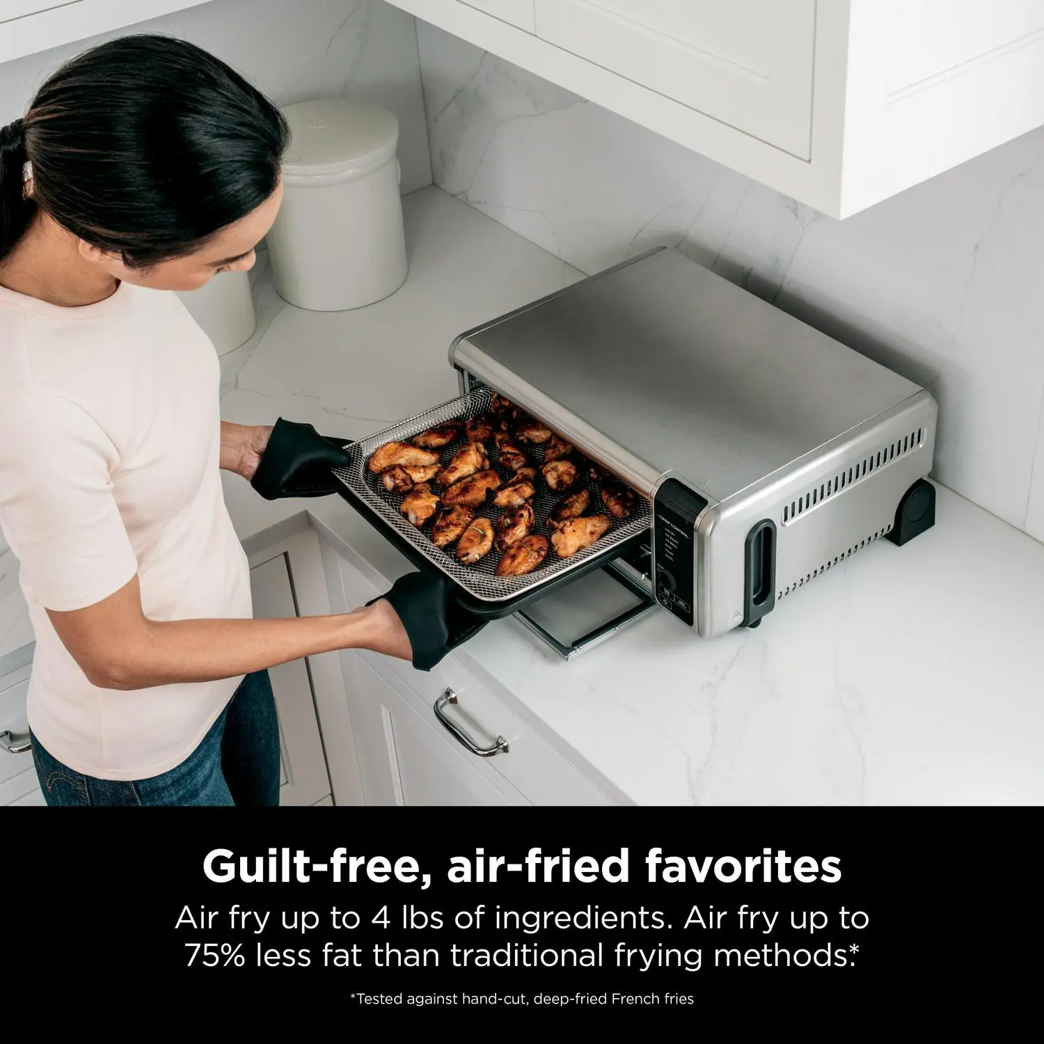 Ninja Foodi 6-in-1 Digital Air Fry, Large Toaster Oven, Flip-Away, SP080 2 Ninja Foodi 6-in-1 Digital Air Fry, Large Toaster Oven, Flip-Away, SP080 - Image 2
