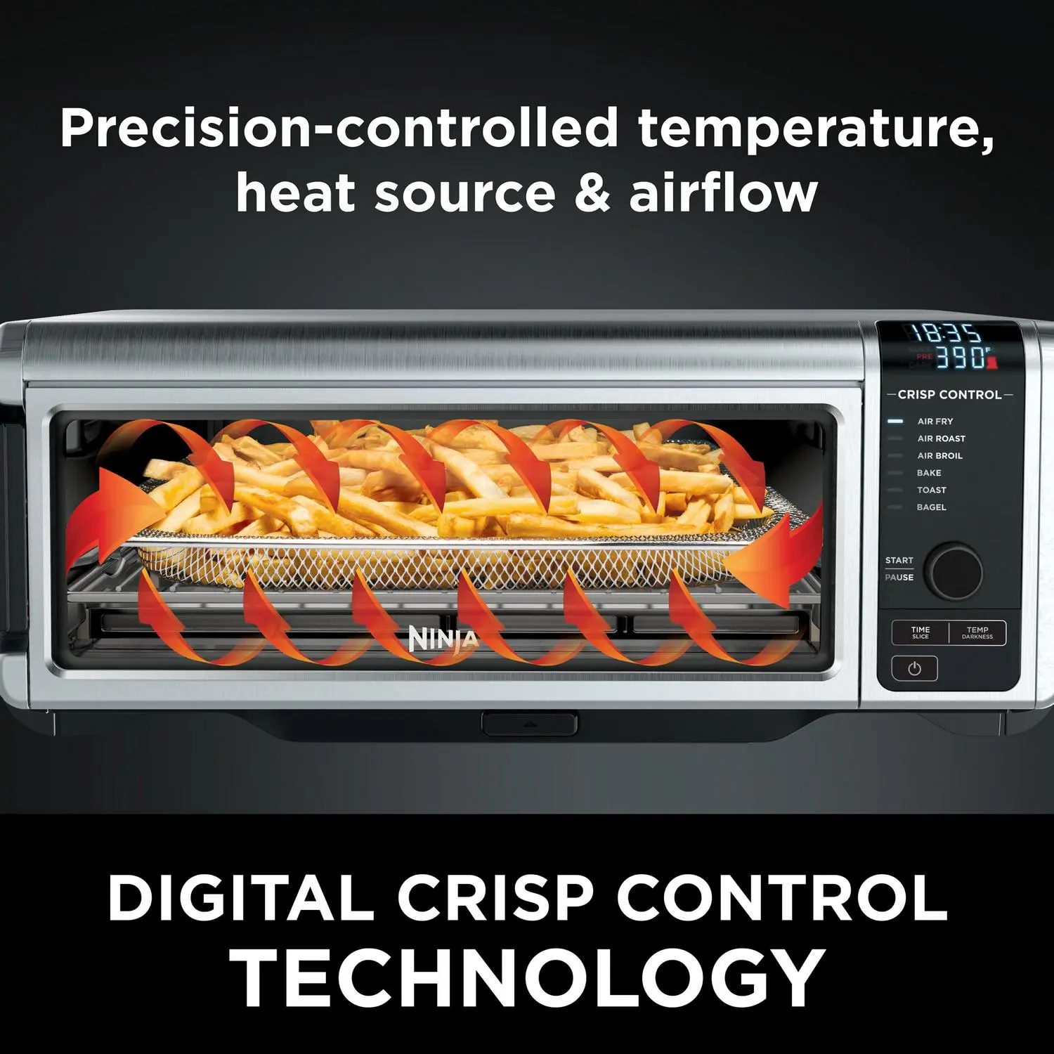 Ninja Foodi 6-in-1 Digital Air Fry, Large Toaster Oven, Flip-Away, SP080 7 Ninja Foodi 6-in-1 Digital Air Fry, Large Toaster Oven, Flip-Away, SP080 - Image 7