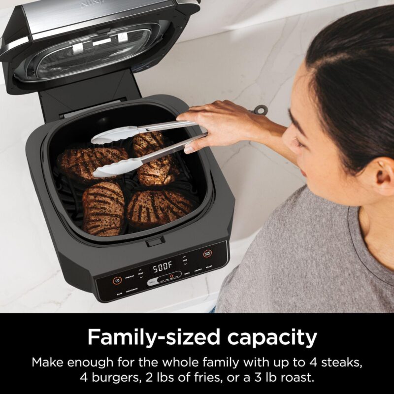 Ninja Foodi 6-in-1 Indoor Grill and Air Fryer Plus Broil, Bake, Roast and Dehydrate - Image 3