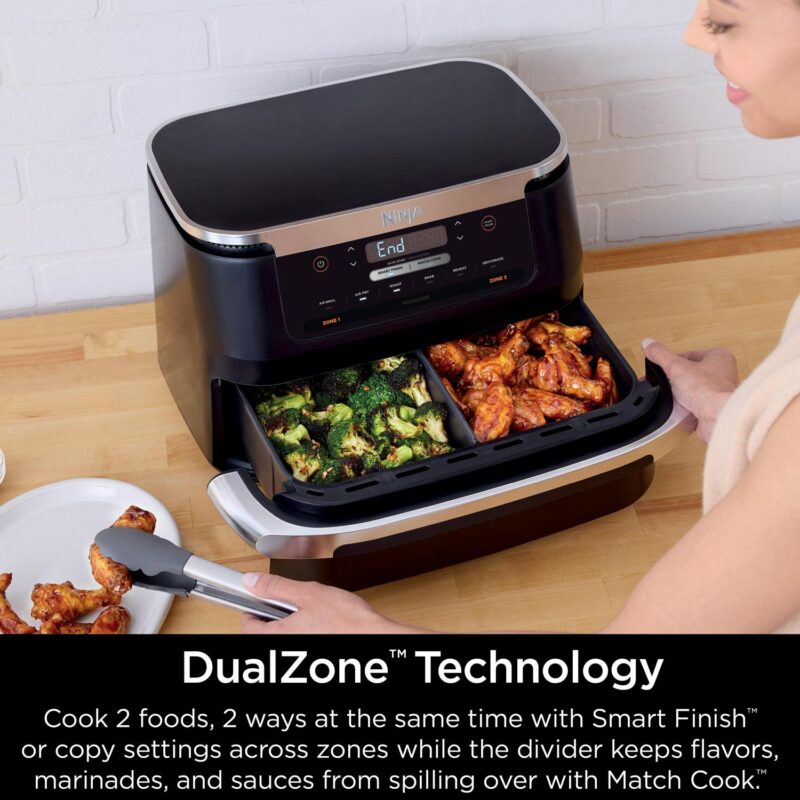 Ninja Foodi DualZone FlexBasket Air Fryer with 7-qt MegaZone - Image 4