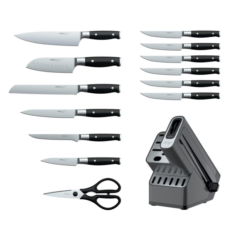 Ninja Foodi NeverDull Premium 14pc German Stainless Steel Knife System and Built-in Sharpener, K32014 - Image 10