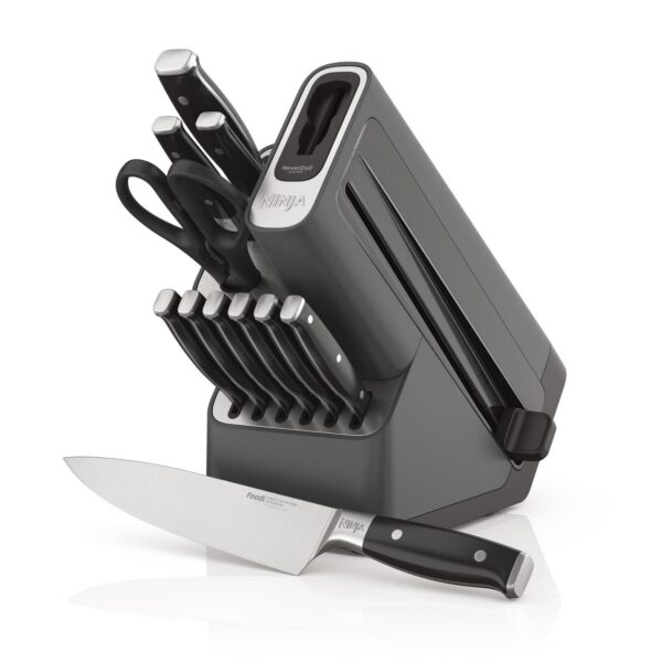 Ninja Foodi NeverDull Premium 12-Piece Knife System with Built-in Sharpener, K32012