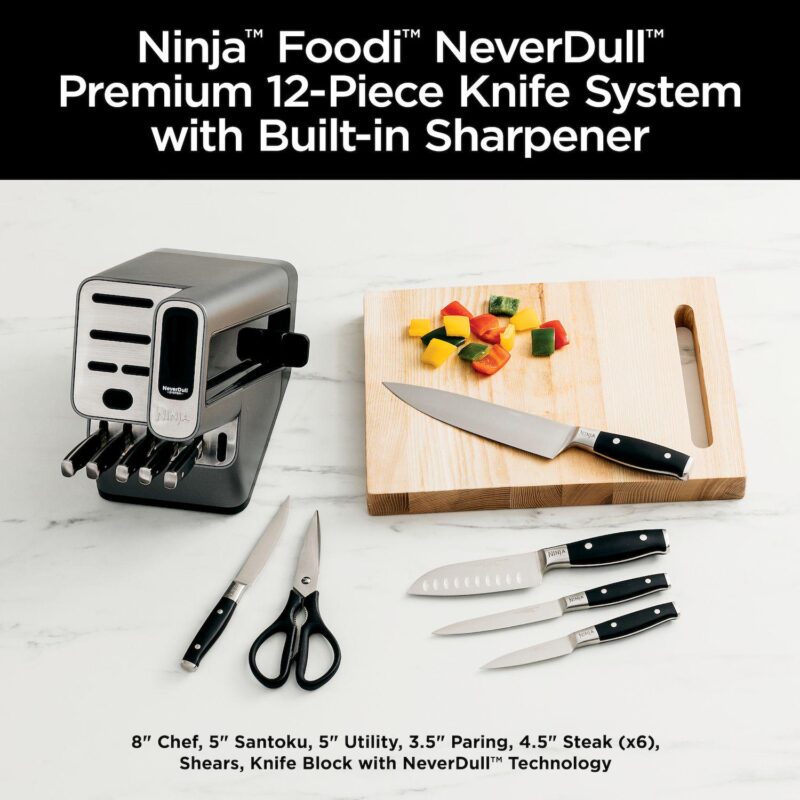 Ninja Foodi NeverDull Premium 12-pc. Knife Block Set with Built-in Sharpener System - Image 2