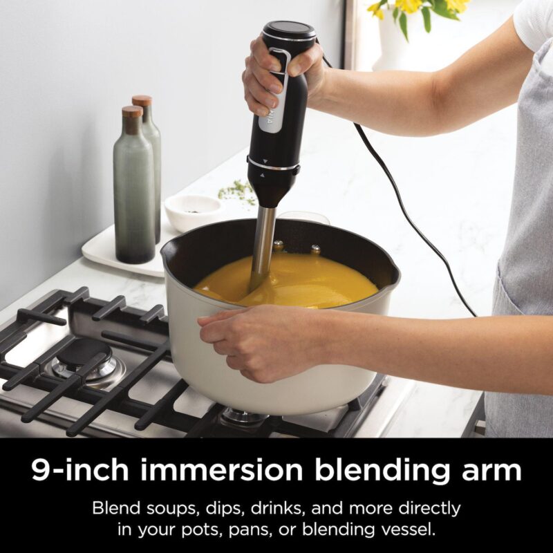 Ninja Foodi Power Mixer System Hand Blender and Hand Mixer Combo with 3 Cup Blending Vessel (CI101) - Image 4