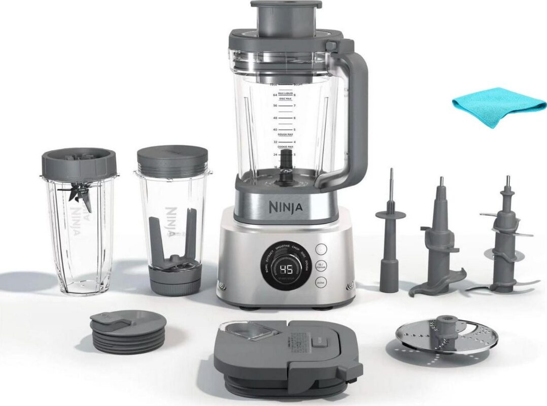 Ninja Foodi SS40 3-in-1 Power Blender Ultimate System, 1200W 6 Functions with 72 oz Blending and Food Processing Pitcher, XL Smoothie Bowl Maker and Nutrient Extractor, with 5AVE Microfiber Cloth - Image 5