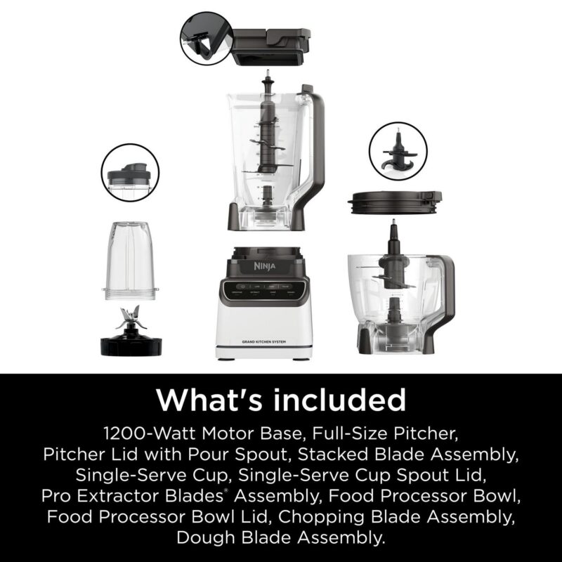 Ninja Grand Kitchen System 1200 Watts, Blender, 4 Preset Auto-iQ Programs - Image 8