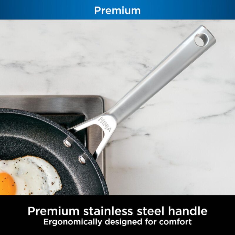 Ninja NeverStick Premium Hard-Anodized 12-Inch Round Grill Pan - Image 6