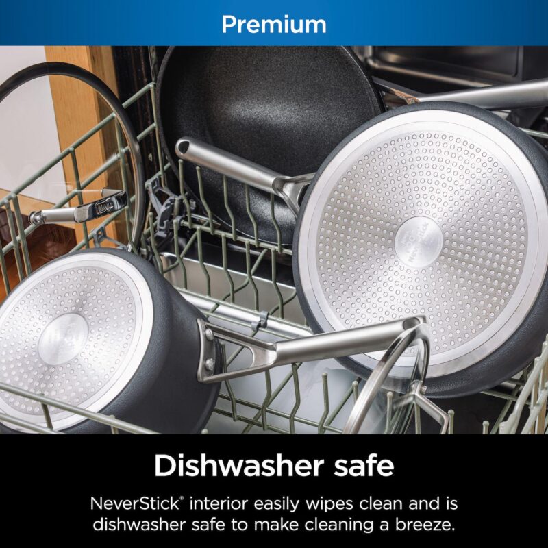 Ninja NeverStick Premium Hard-Anodized 10- Pots and Pans Set - C39500 - Image 10