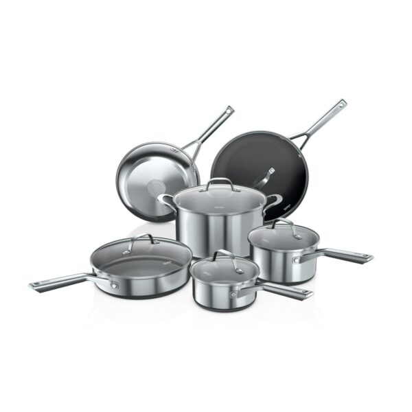 Ninja Neverstick Essential Stainless Steel 11-Piece Cookware Set, C79800