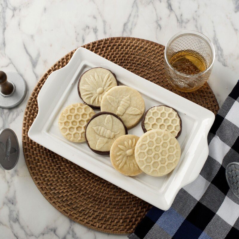Nordic Ware 3-pc. Honeybee Cast Cookie Stamp Set - Image 2
