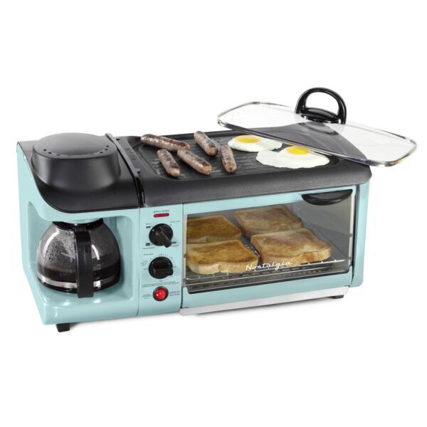 Nostalgia Electrics Retro Family-Size 3-in-1 Breakfast Station