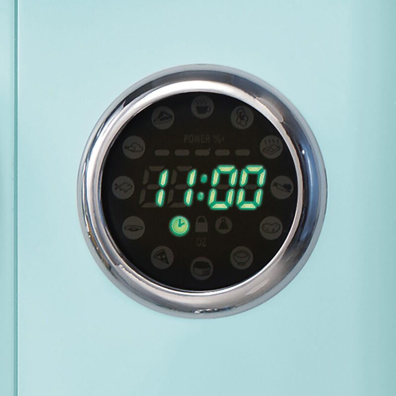 Nostalgia Electrics Retro Aqua 800-Watt Microwave Oven - Image 5