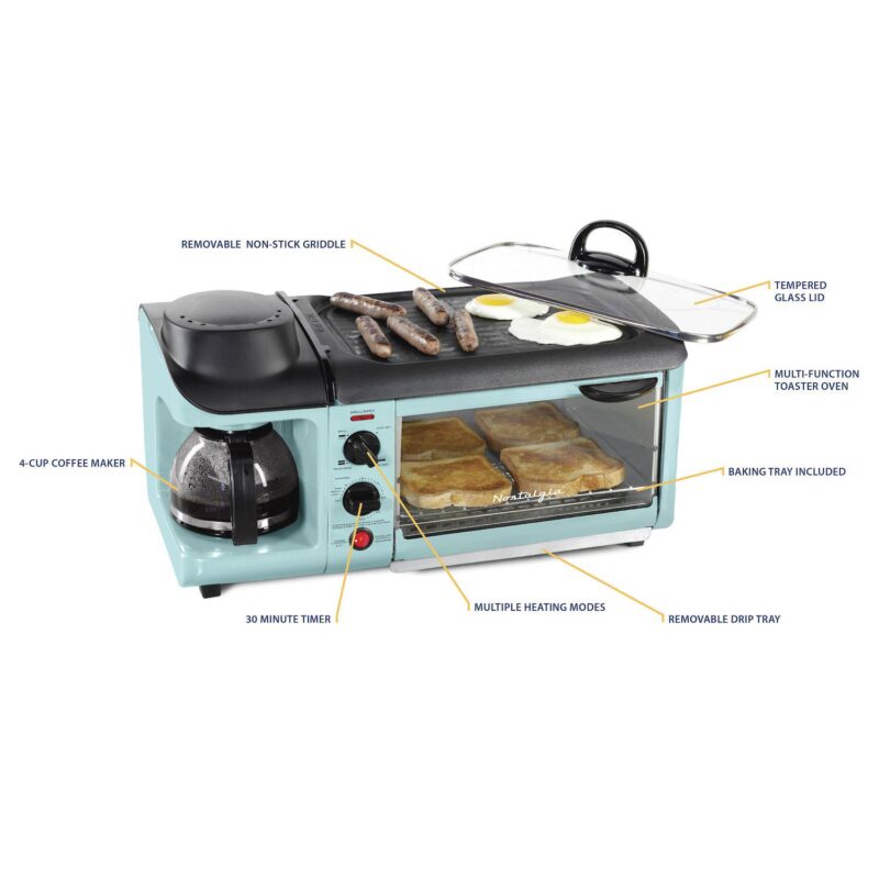 Nostalgia Electrics Retro Family-Size 3-in-1 Breakfast Station - Image 8