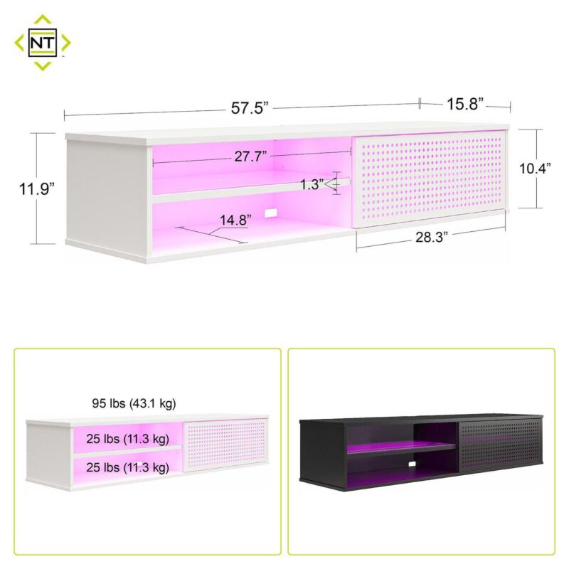 Ntense Glitch Floating TV Stand - Image 9
