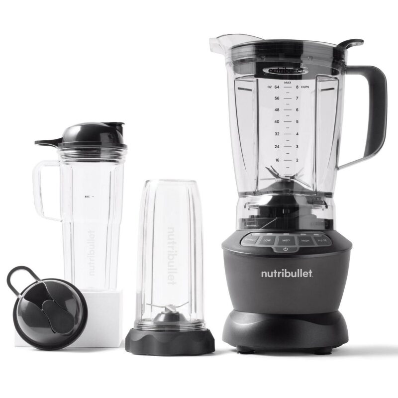 Nutribullet 1200 Watts 64 oz. Full-Size Blender Combo NBF50500, Dark Gray. (Condition: New) - Image 2