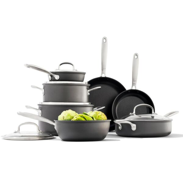 OXO Hard Anodized Nonstick Cookware, 10 Piece Set