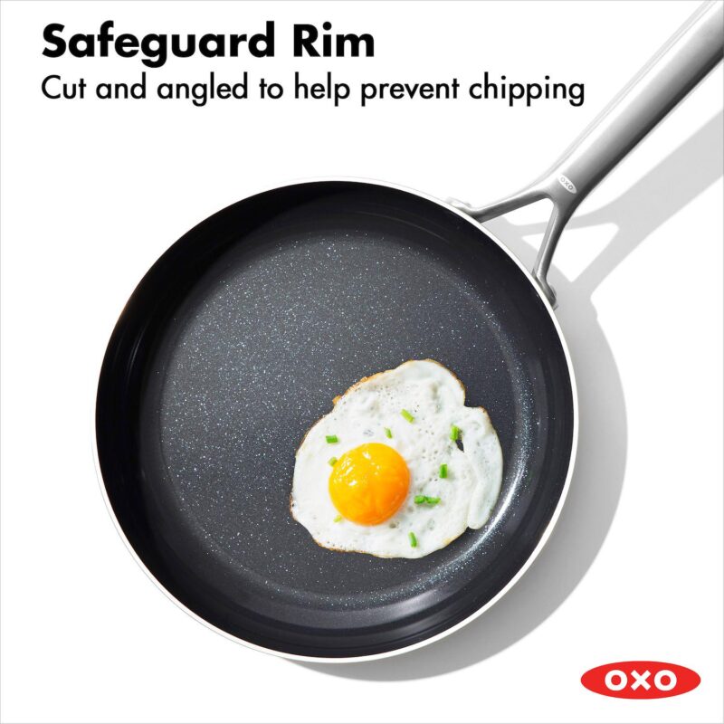 OXO Mira 3-Ply Stainless Steel 2-pc. Non-Stick Frypan Set - Image 5