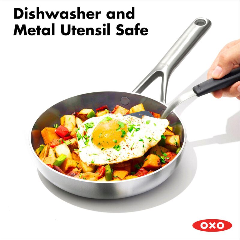 OXO Mira 3-Ply Stainless Steel 8-in. Frypan - Image 6