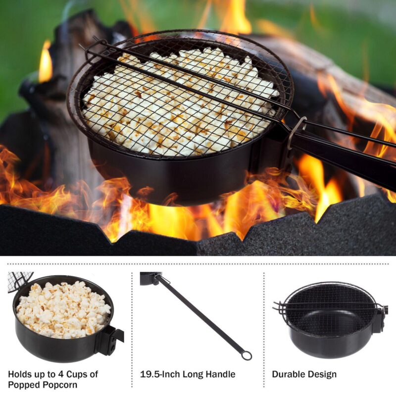 Old Fashioned Campfire Popcorn Popper - Image 4
