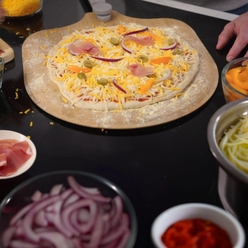 Old Stone 3-piece Glazed Pizza Stone Set - Image 3