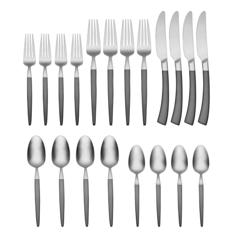 Oneida Adjacent Midnight 20-pc. Flatware Set - Image 4