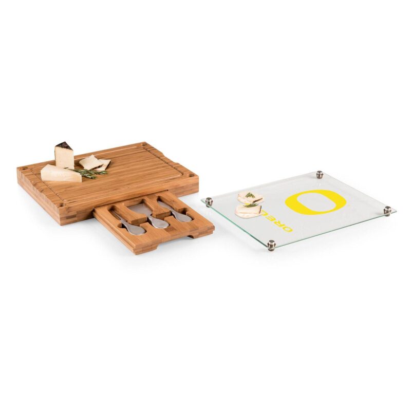 Oregon Ducks Concerto Glass-Top Cutting Board Set - Image 2