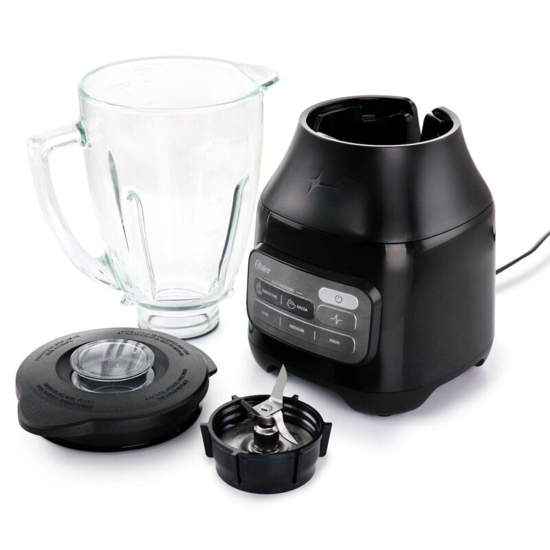 Oster 800 Watt 6 Cup One Touch Blender with Auto Program in Black - Image 4