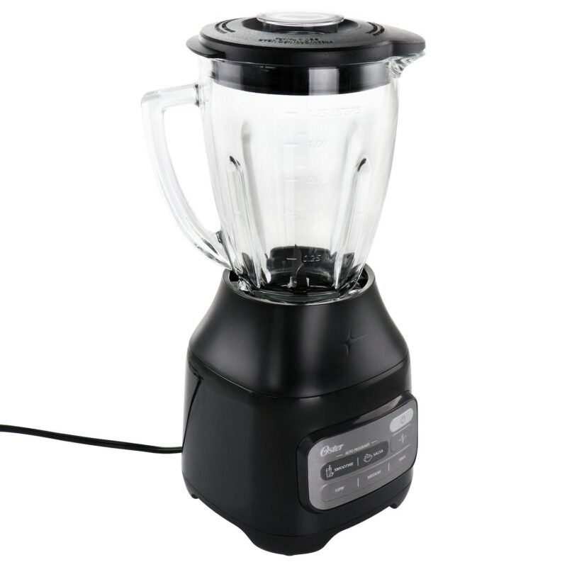 Oster 800 Watt 6 Cup One Touch Blender with Auto Program in Black - Image 2