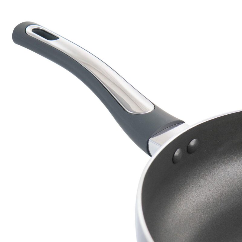 Oster Cocina 3.5 Quart Aluminum Saute Pan with Lid - Image 4