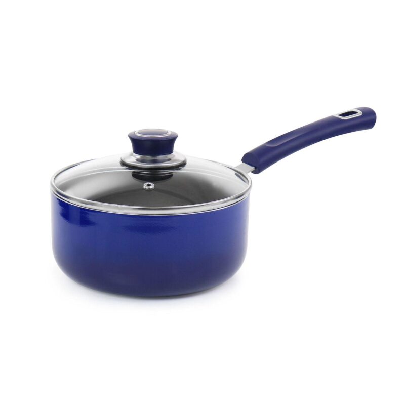 Oster Cocina 7 Piece Non Stick Aluminum Cookware Set in Blue - Image 4