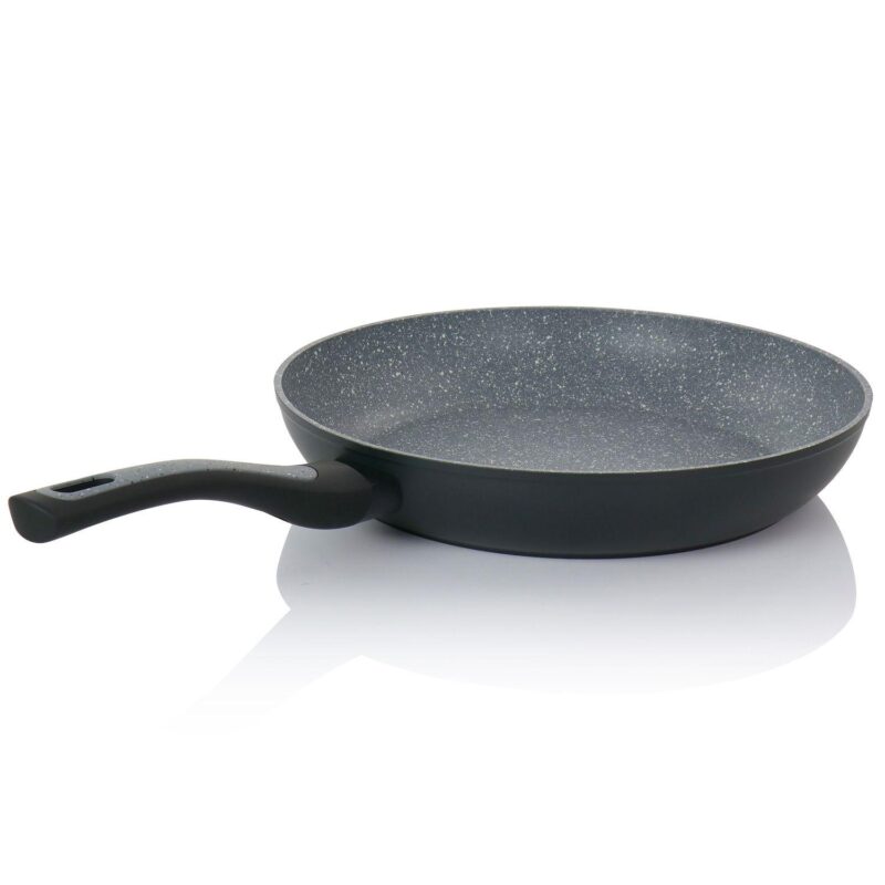Oster Cocina Bastone 12 Inch Aluminum Nonstick Frying Pan in Speckled Gray - Image 2