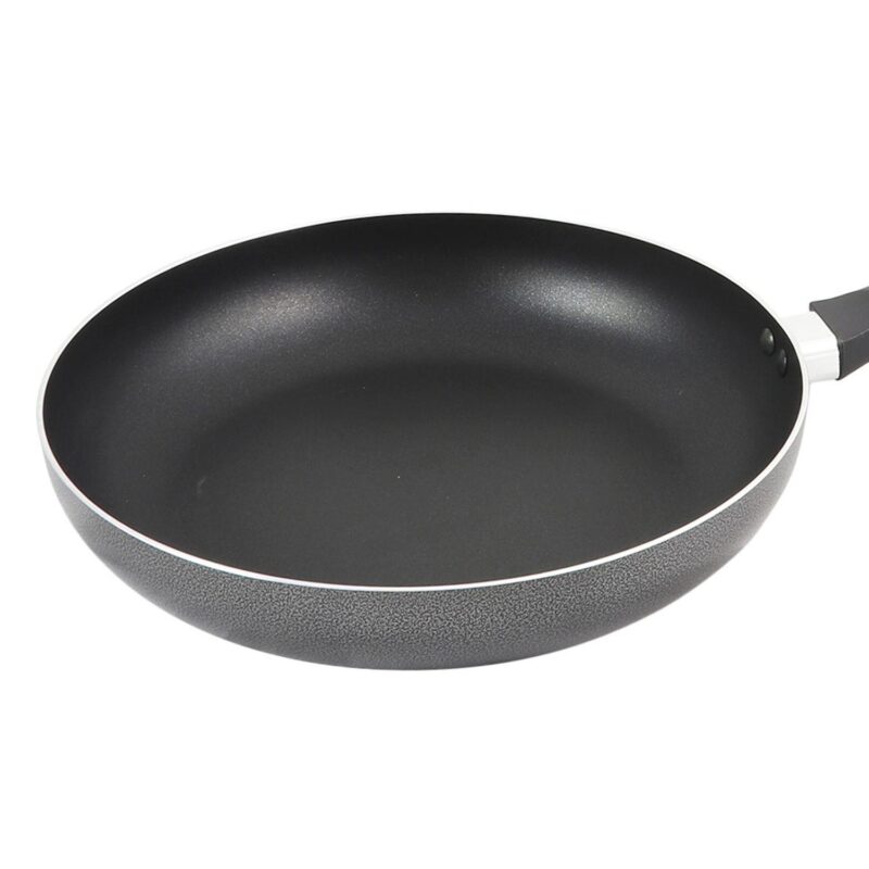 Oster Cocina Clairborne 12 Inch Aluminum Frying Pan in Charcoal Grey - Image 2