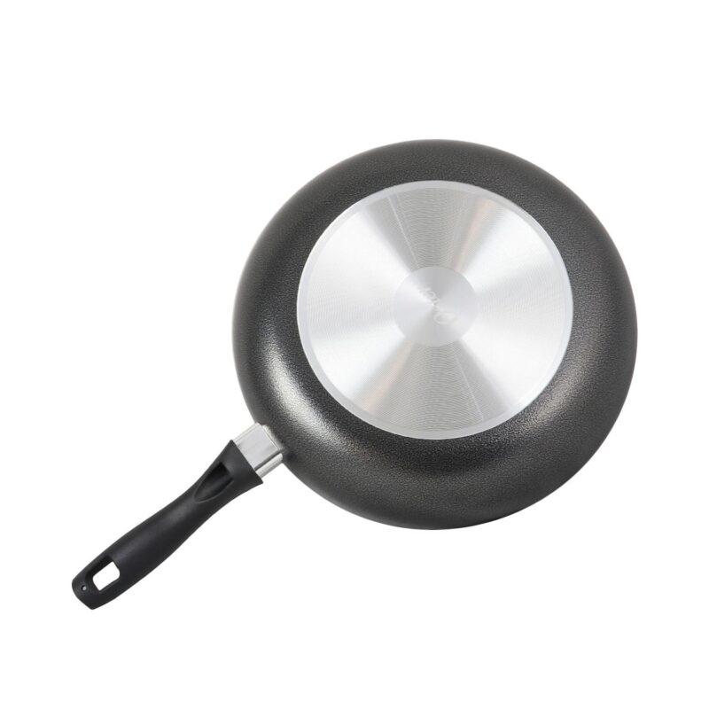 Oster Cocina Clairborne 12 Inch Aluminum Frying Pan in Charcoal Grey - Image 3