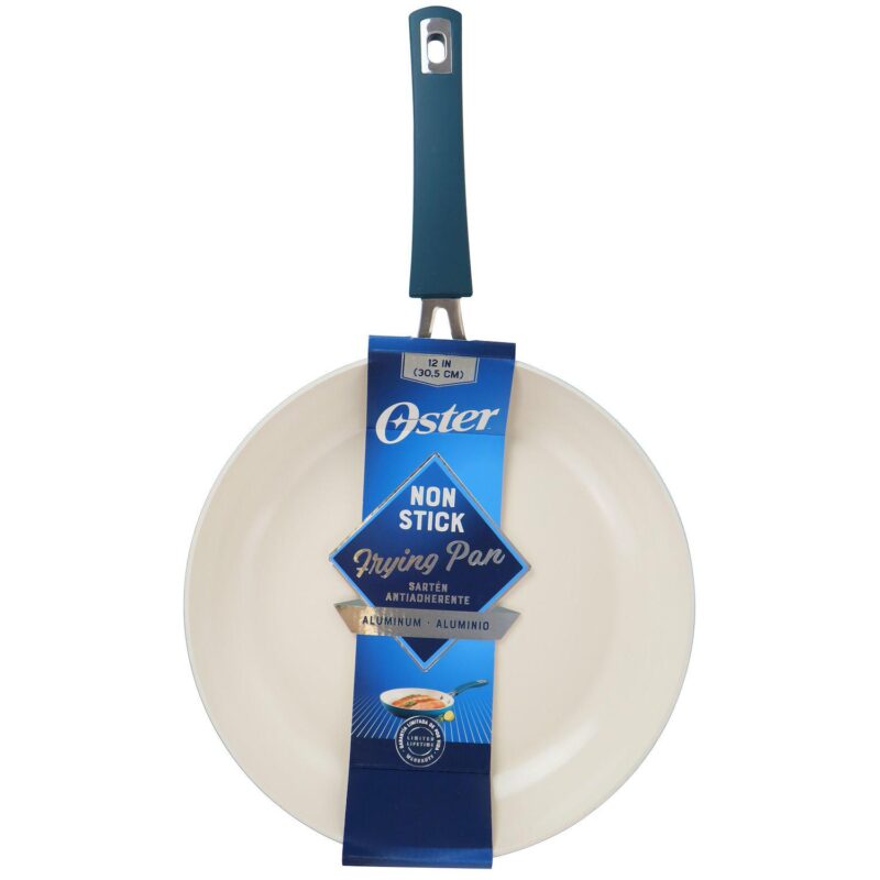 Oster Cocina Corbett 12 Inch Nonstick Aluminum Frying Pan in Blue - Image 5