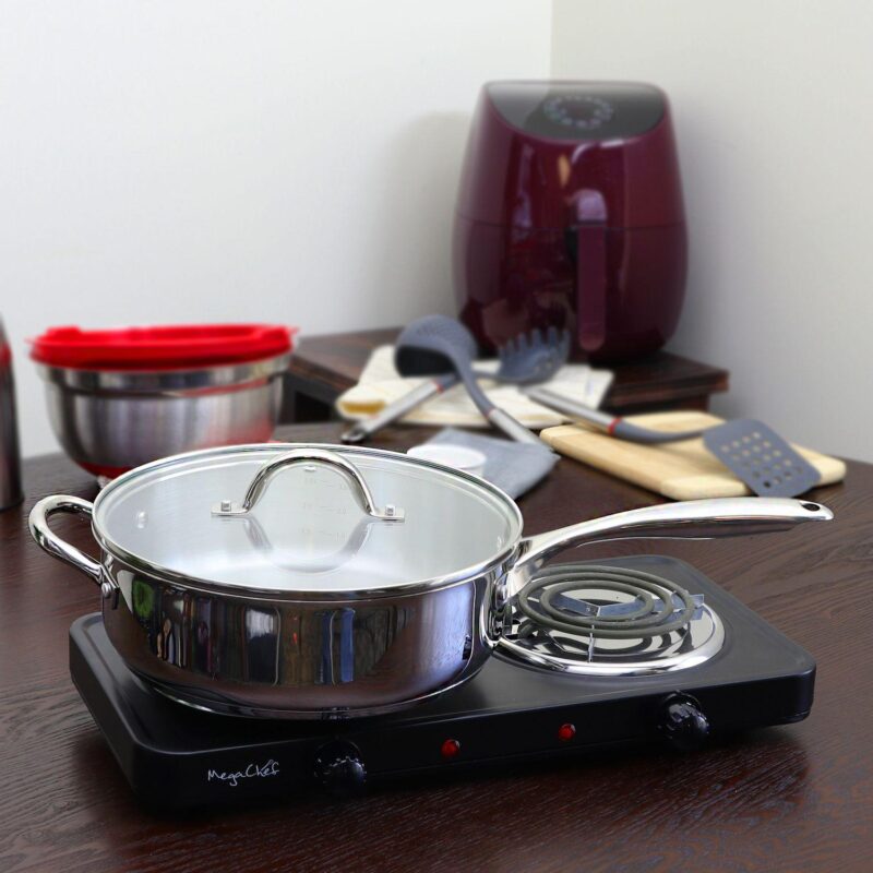 Oster Cocina Cuisine Saunders 4.2 Quart Saut Pan with Lid - Image 4
