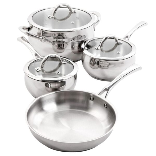 Oster Cocina Derrick 7 Piece Stainless Steel Cookware Set