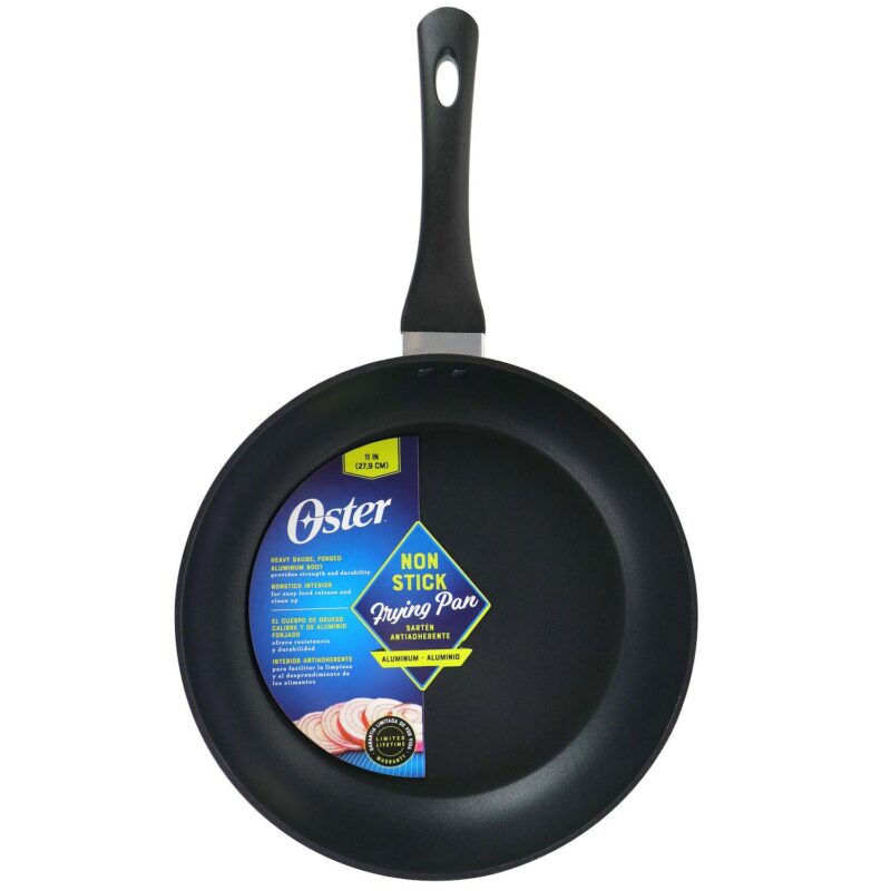 Oster Cocina Kono 11 Inch Aluminum Nonstick Frying Pan in Black - Image 5