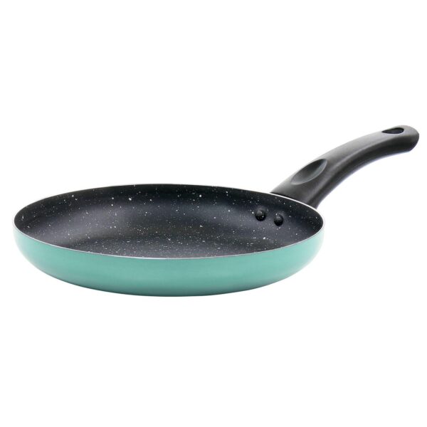 Oster Cocina Luneta 9.5 Inch Aluminum Nonstick Frying Pan in Teal