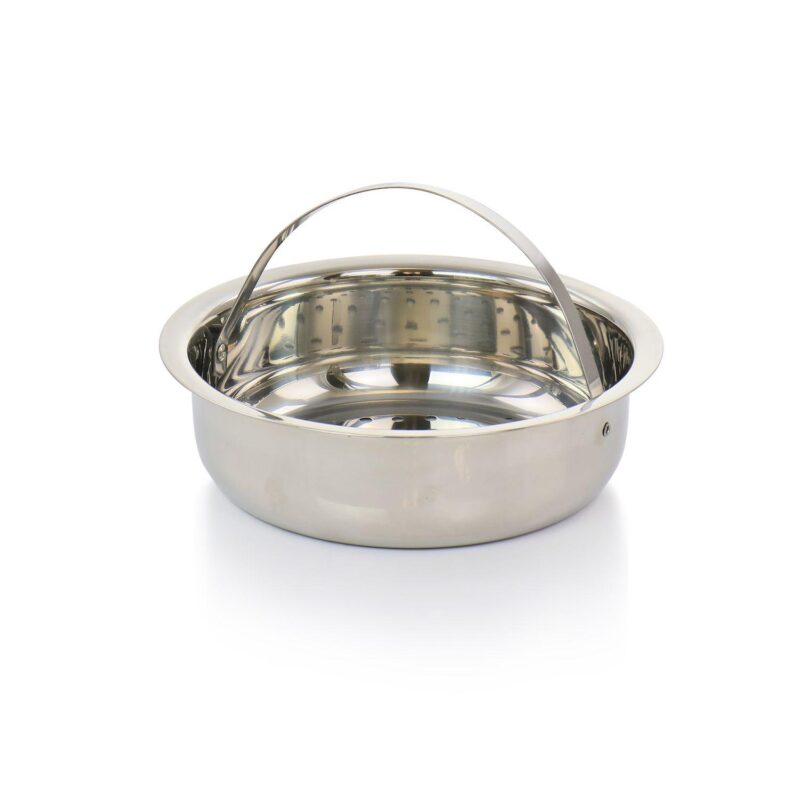 Oster Cocina Sangerfield 5 Quart Stainless Steel Pasta Pot with Strainer Lid and Steamer Basket - Image 3