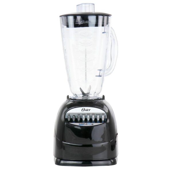 Oster Fresh Easy Series Simple Blend 100 Blender in Black with 6 Cup Plastic Jar