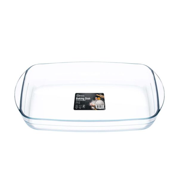 Oven Safe Premium Glass Rectangular Baking Dish, 2.7 QT